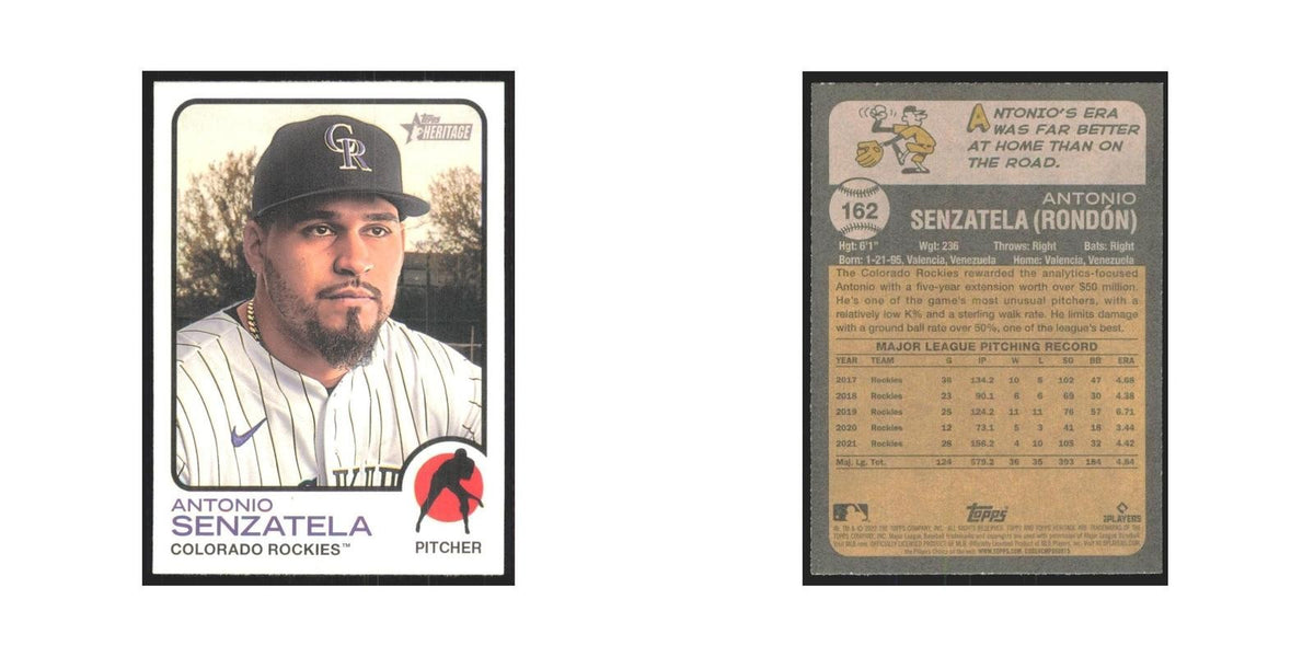 2022 Topps Heritage Antonio Senzatela Rockies #162