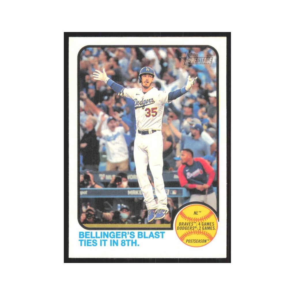 2022 Topps Heritage Bellingers Blast Ties it Dodgers #202