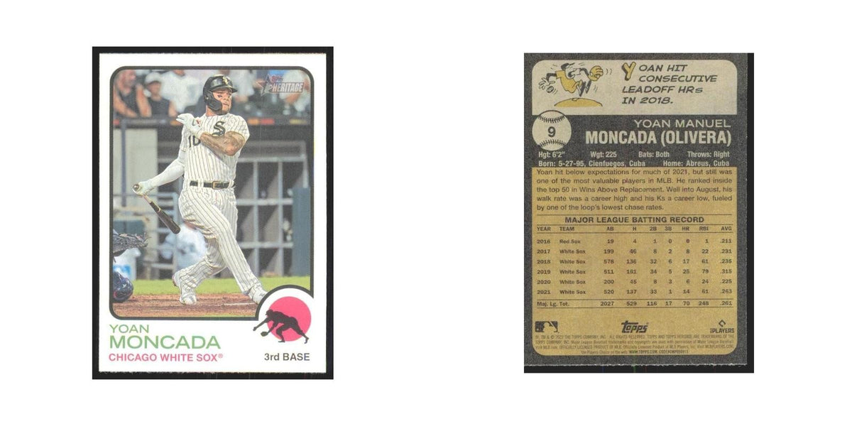 2022 Topps Heritage Yoan Moncada White Sox #9