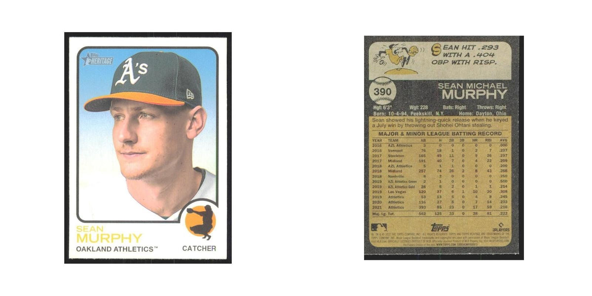 2022 Topps Heritage Sean Murphy Athletics #390