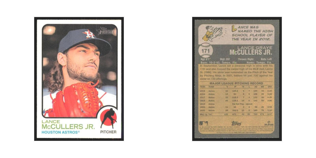 2022 Topps Heritage Lance McCullers Jr. Astros #171