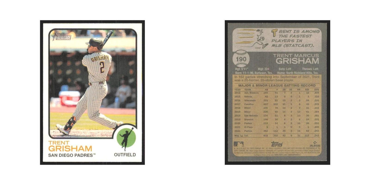 2022 Topps Heritage Trent Grisham Padres #190