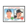 2022 Topps Heritage Julio Urias/Gerrit Cole Los Angeles Dodgers/New York Yankees