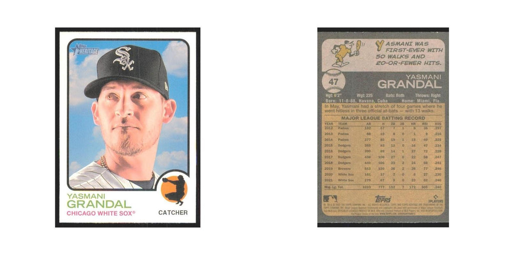 2022 Topps Heritage Yasmani Grandal White Sox #47