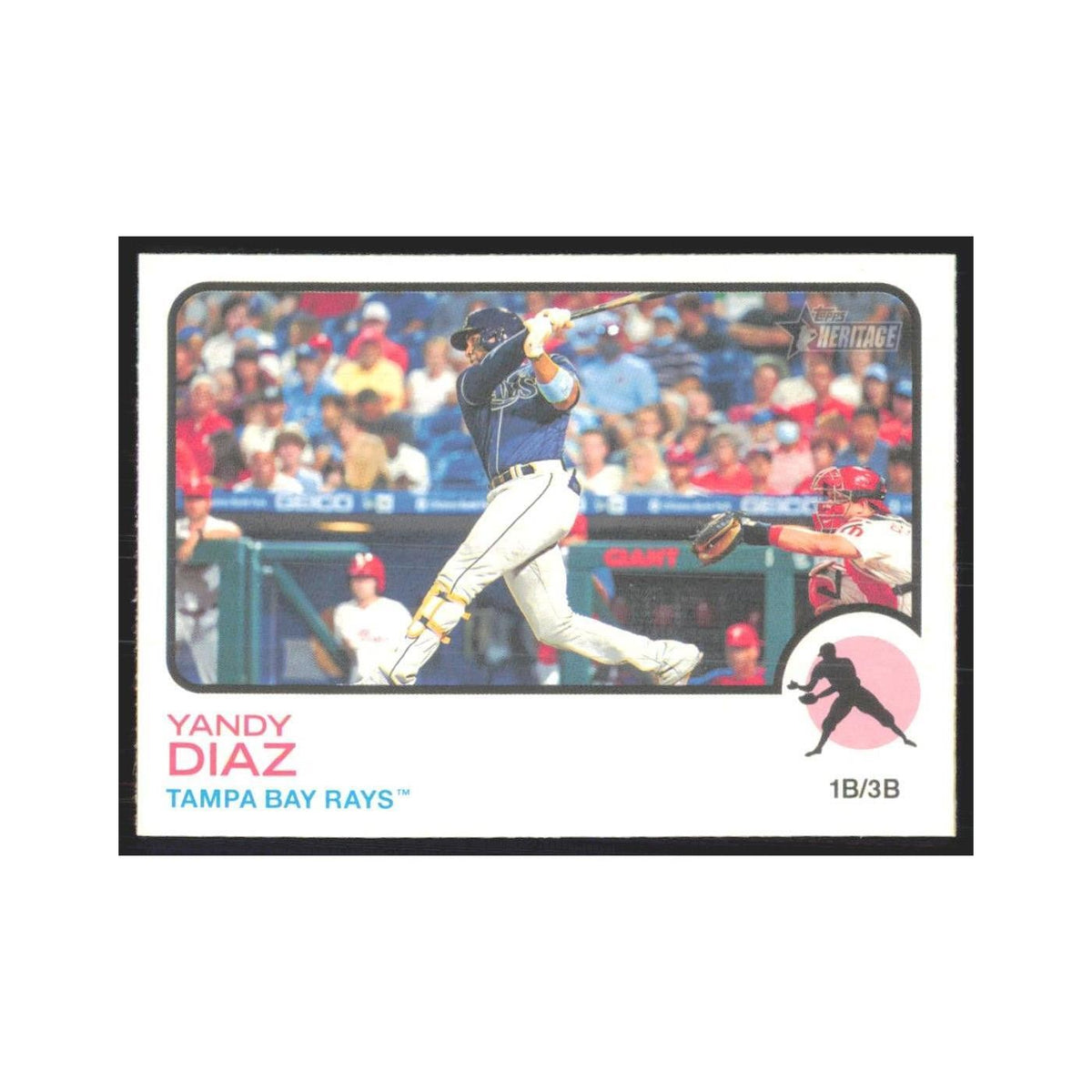 2022 Topps Heritage Yandy Diaz Rays #363