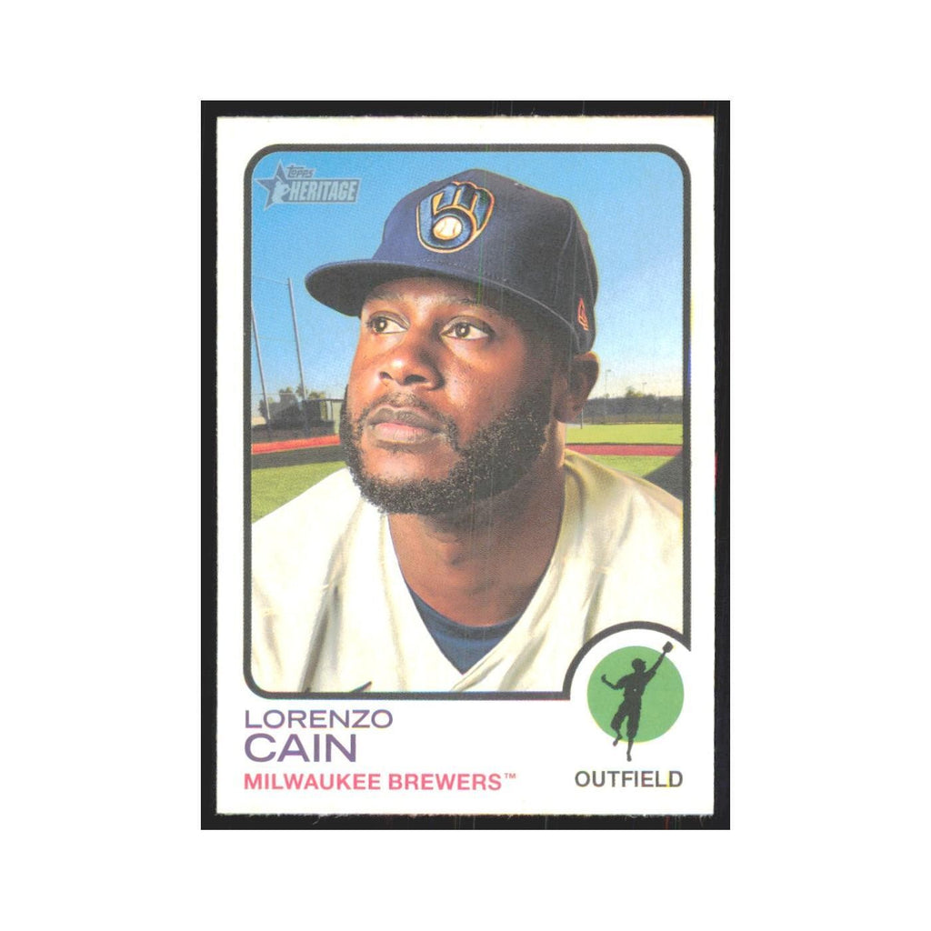 2022 Topps Heritage Lorenzo Cain Brewers #174