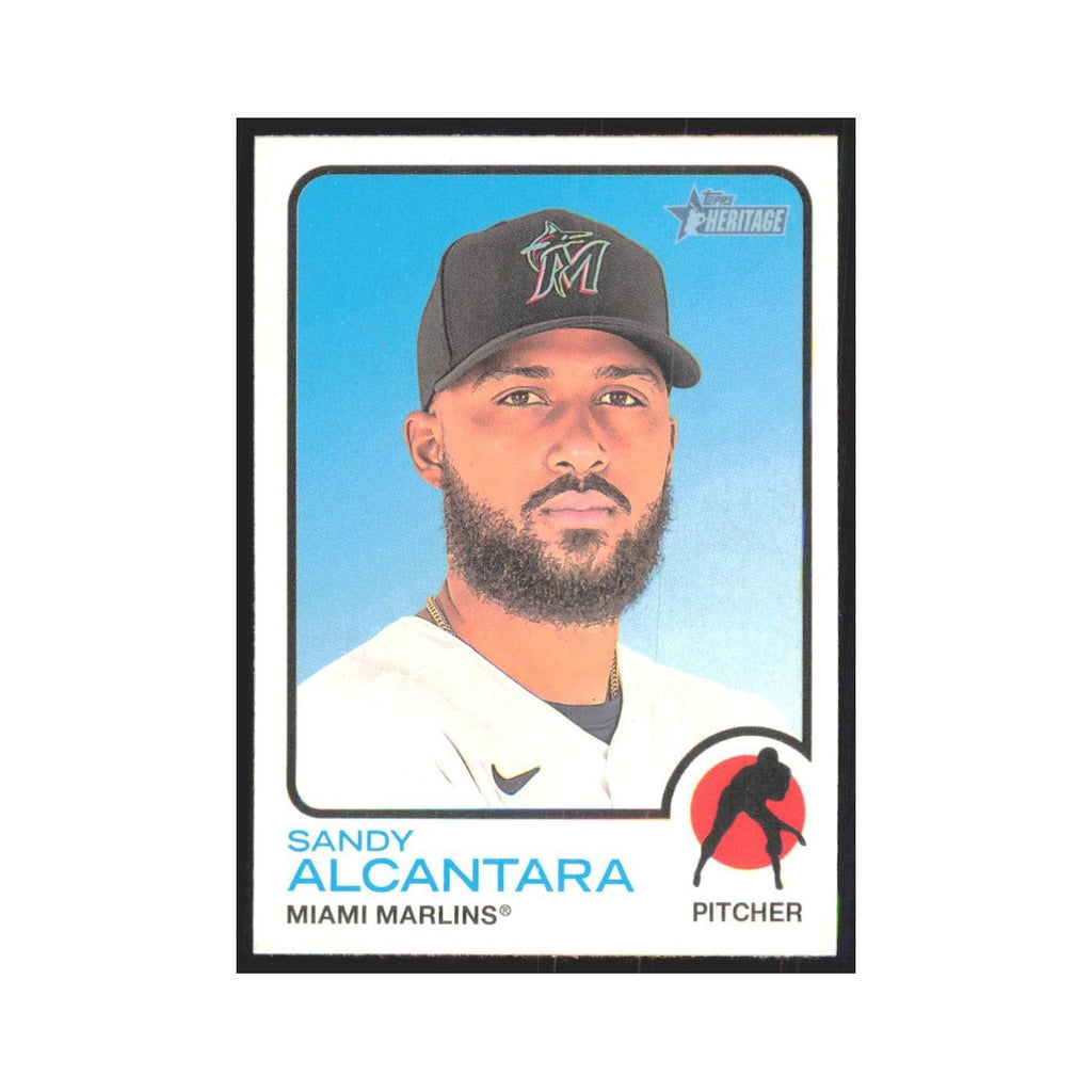2022 Topps Heritage Sandy Alcantara Marlins #147