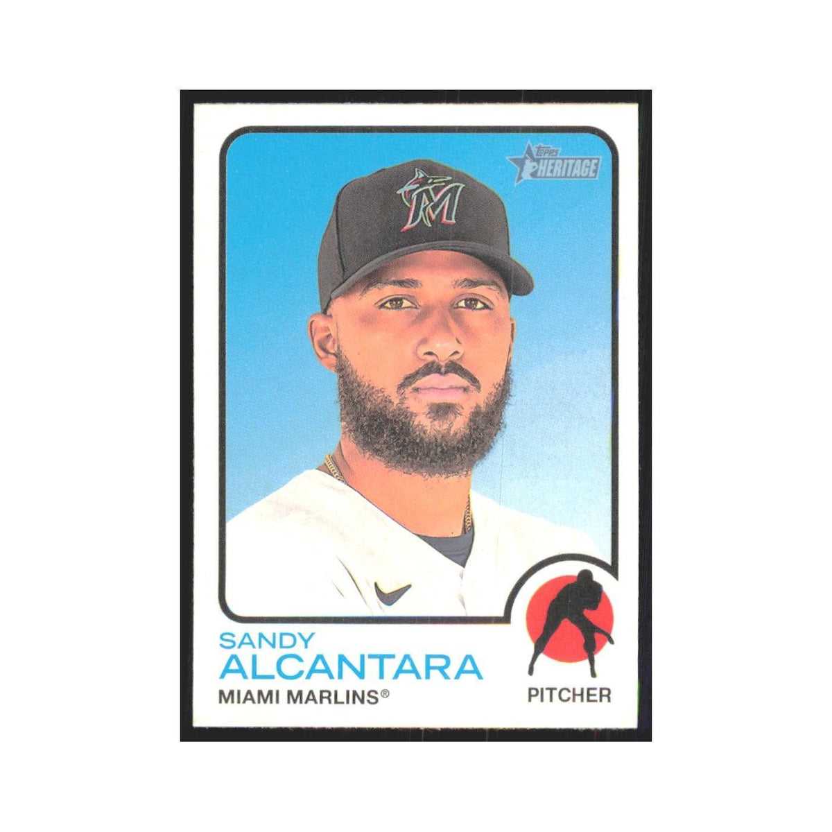 2022 Topps Heritage Sandy Alcantara Marlins #147