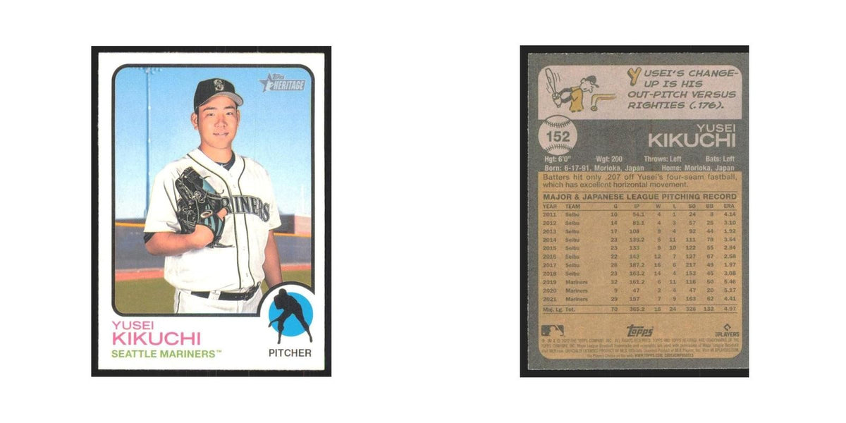 2022 Topps Heritage Yusei Kikuchi Mariners #152