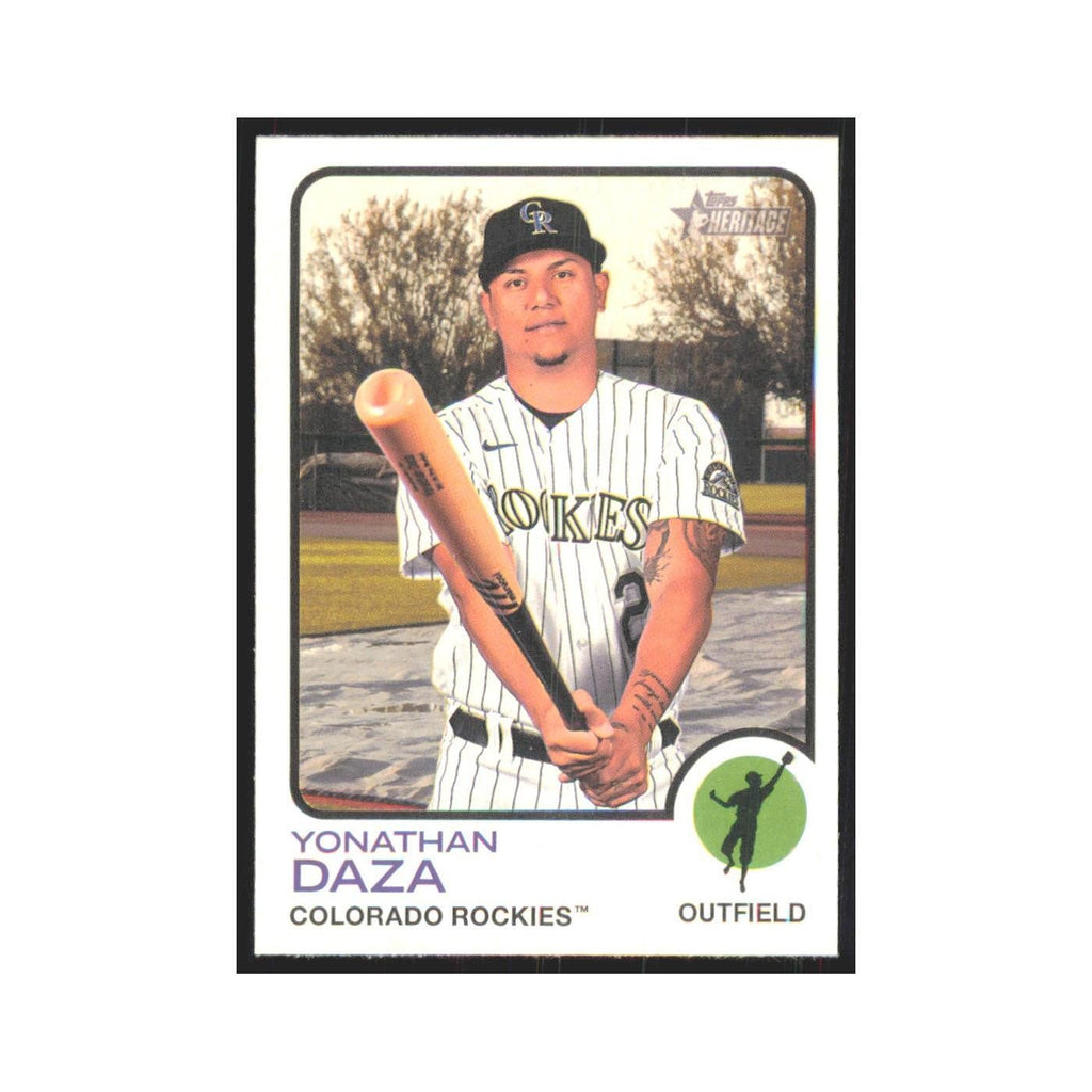 2022 Topps Heritage Yonathan Daza Rockies #297