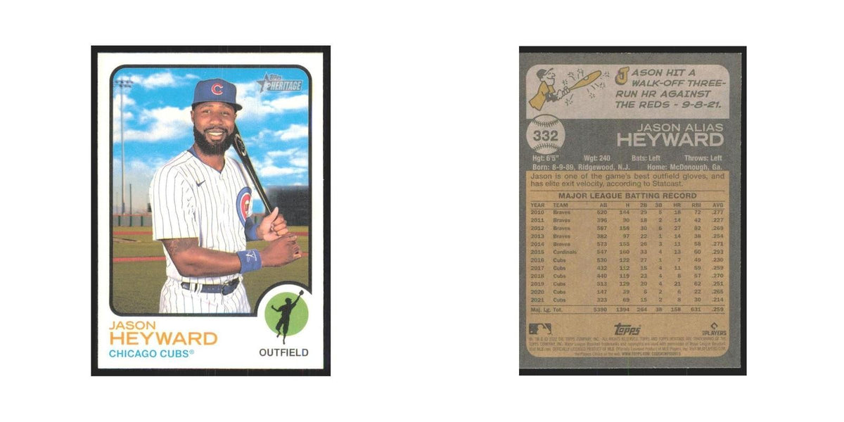 2022 Topps Heritage Jason Heyward Cubs #332
