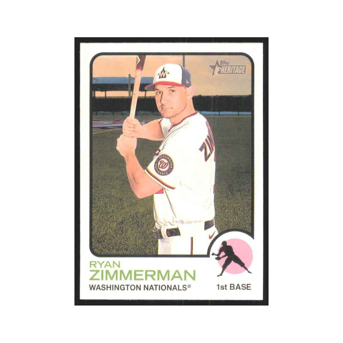 2022 Topps Heritage Ryan Zimmerman Nationals #199