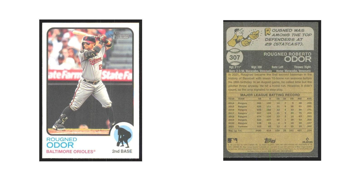 2022 Topps Heritage Rougned Odor Orioles #307