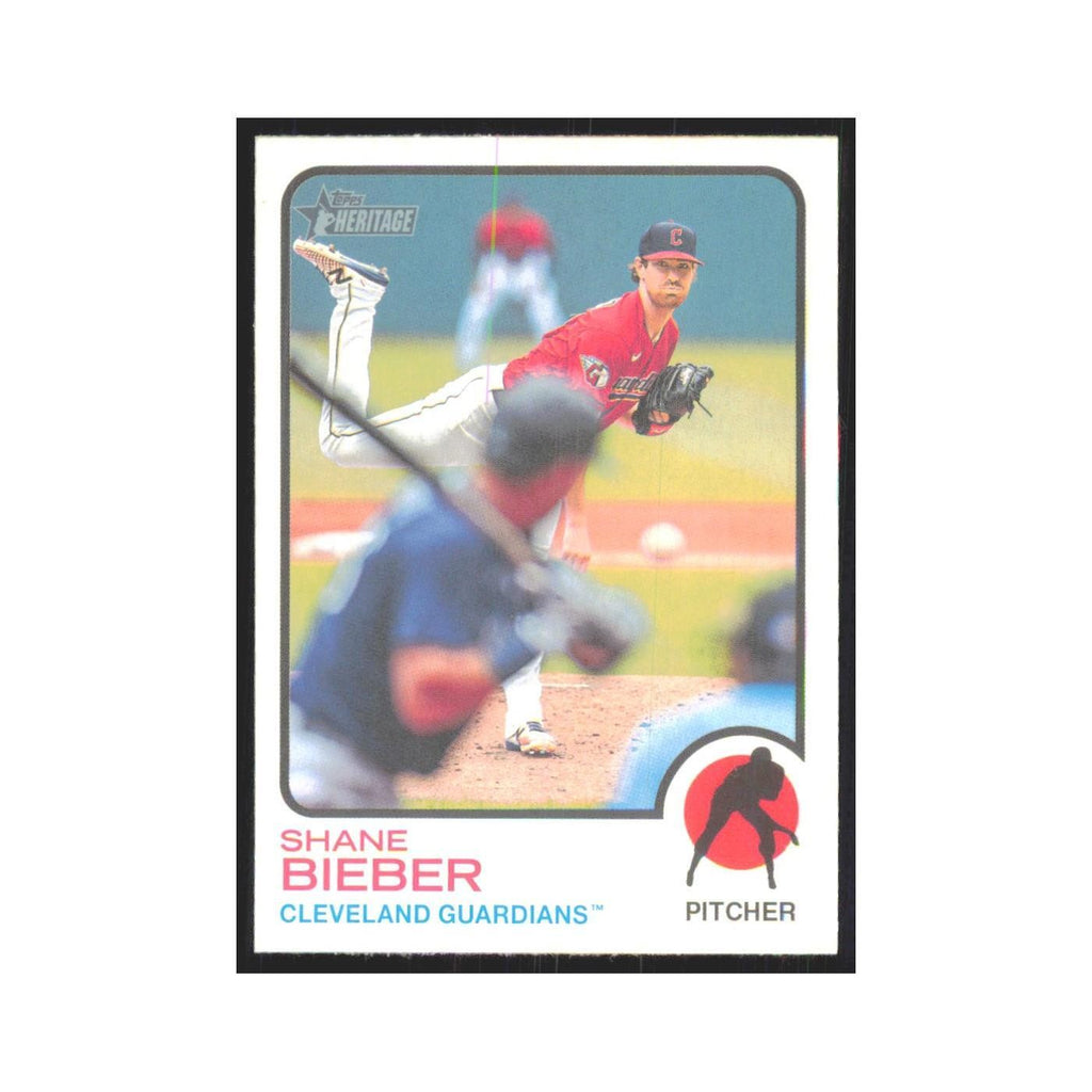 2022 Topps Heritage Shane Bieber Guardians #230