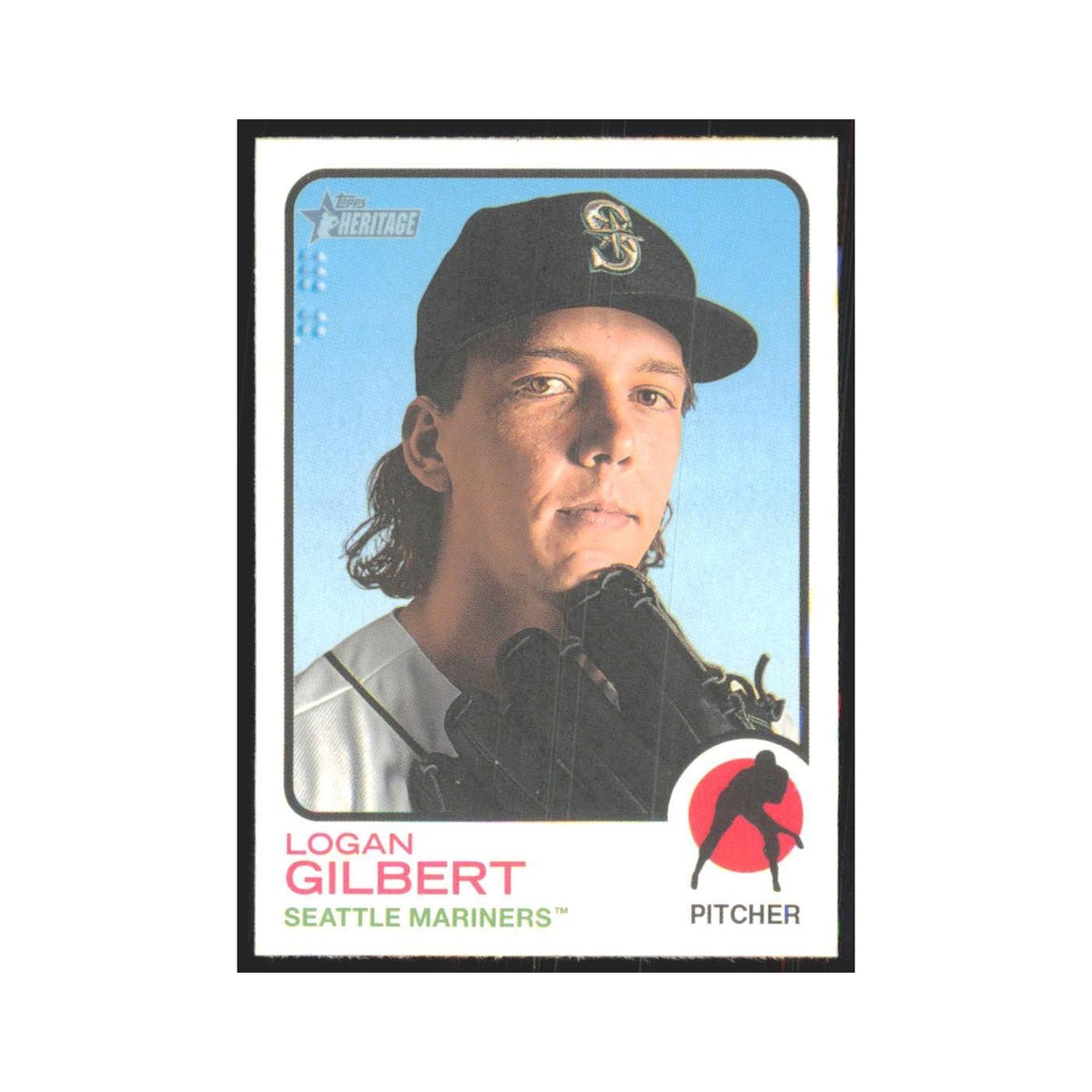 2022 Topps Heritage Logan Gilbert Mariners #142