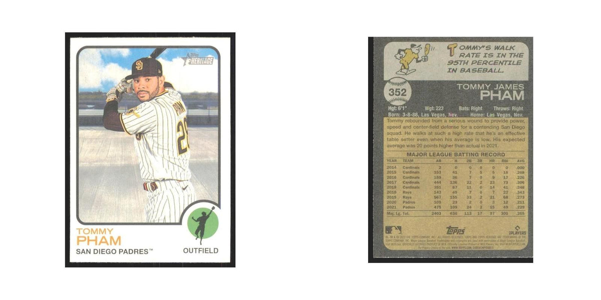2022 Topps Heritage Tommy Pham Padres #352