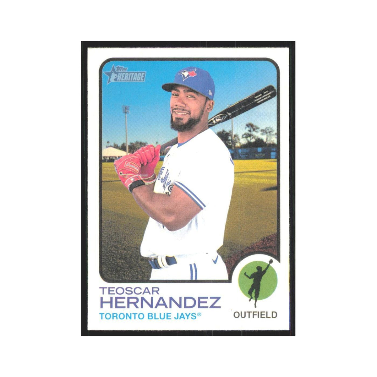 2022 Topps Heritage Teoscar Hernandez Blue Jays #357