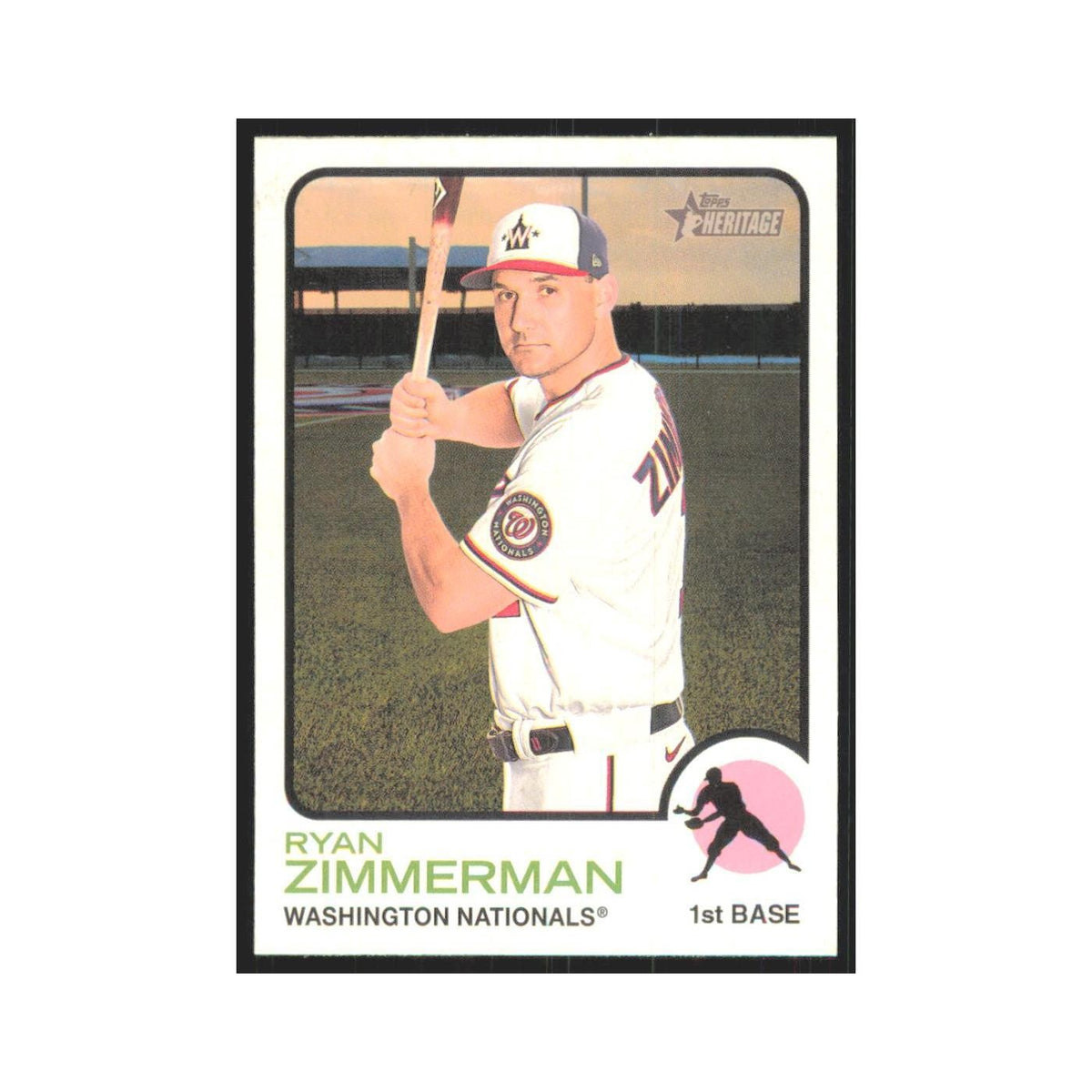 2022 Topps Heritage Ryan Zimmerman Nationals #199