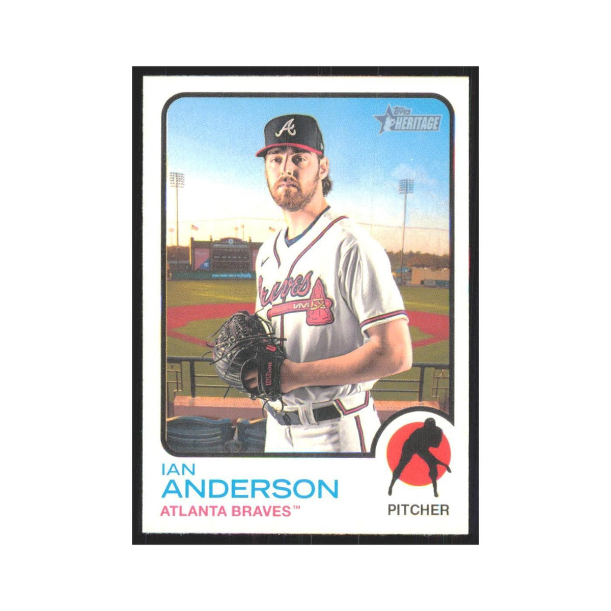 2022 Topps Heritage Ian Anderson Braves #356
