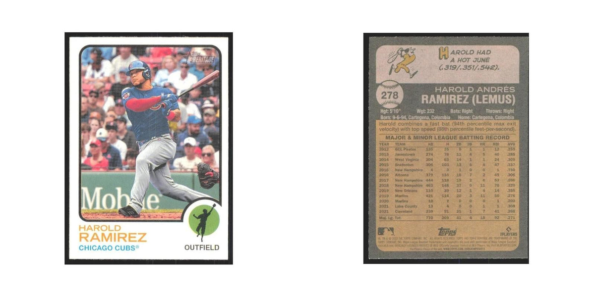 2022 Topps Heritage Harold Ramirez Cubs #278