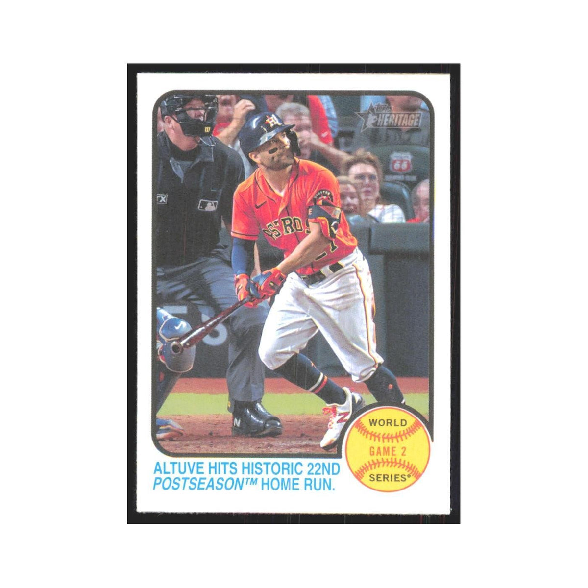 2022 Topps Heritage World Series Game 2 Astros #206