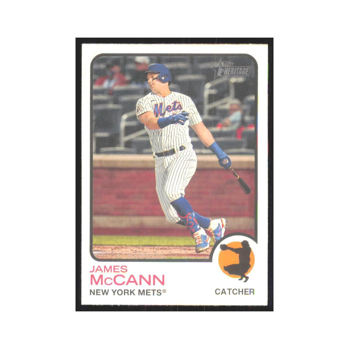 2022 Topps Heritage James McCann Mets #344