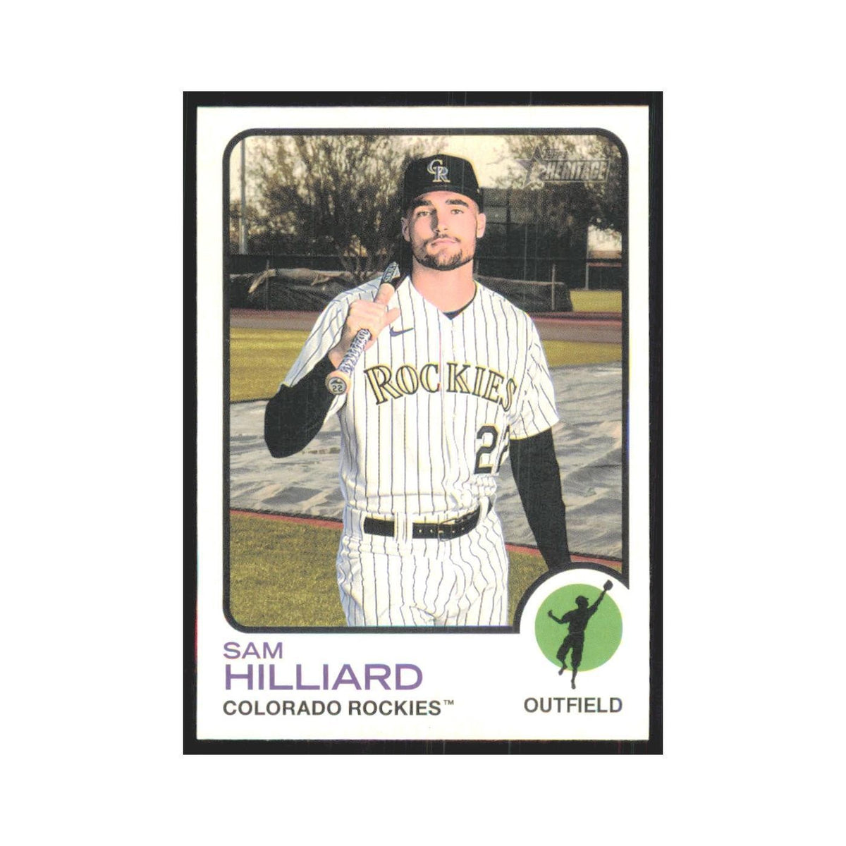 2022 Topps Heritage Sam Hilliard Rockies #456