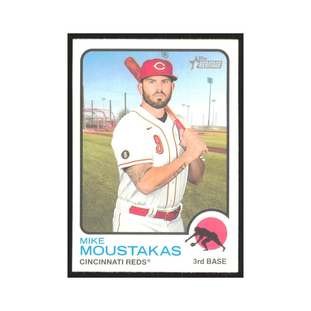 2022 Topps Heritage Mike Moustakas Reds #4