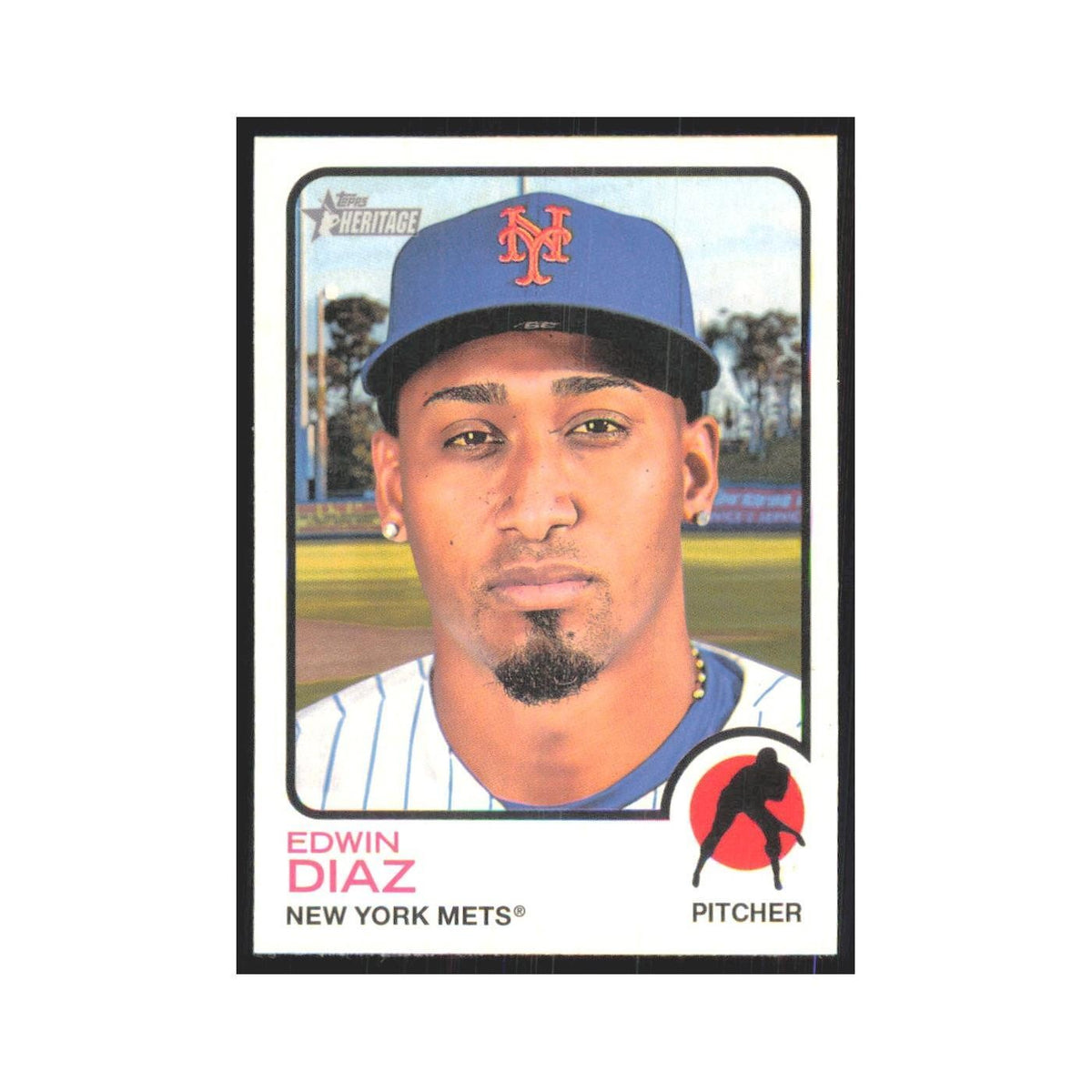 2022 Topps Heritage Edwin Diaz Mets #80