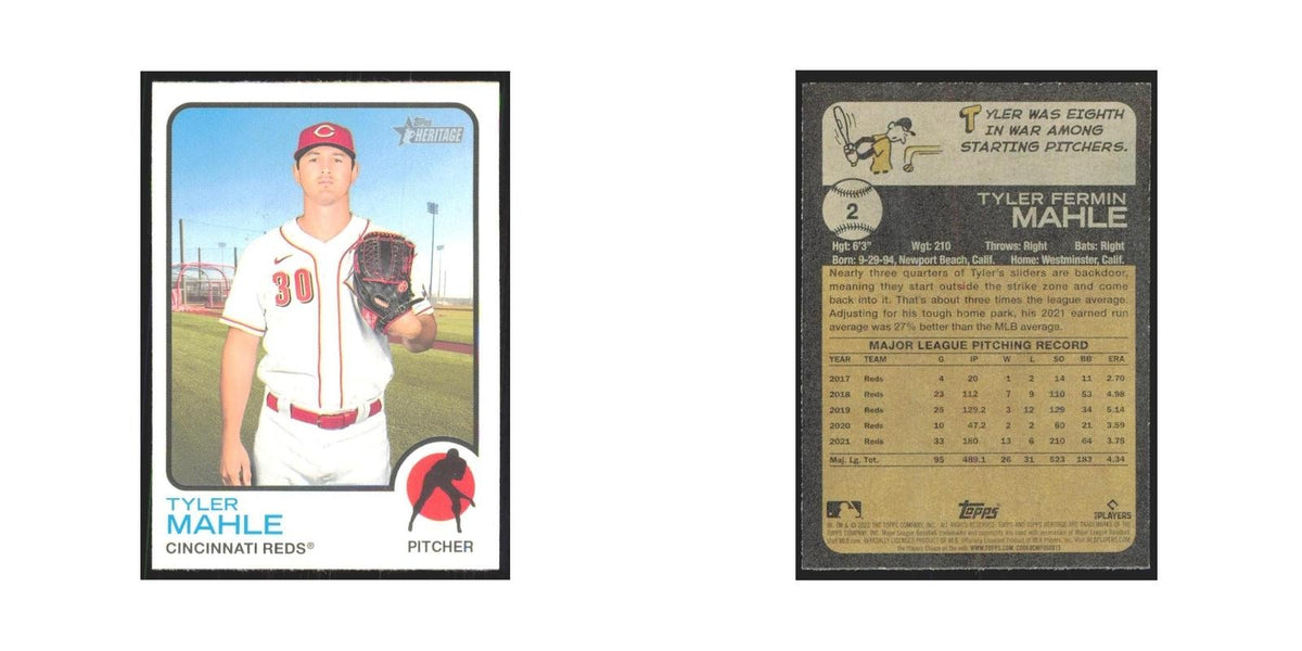 2022 Topps Heritage Tyler Mahle Reds #2