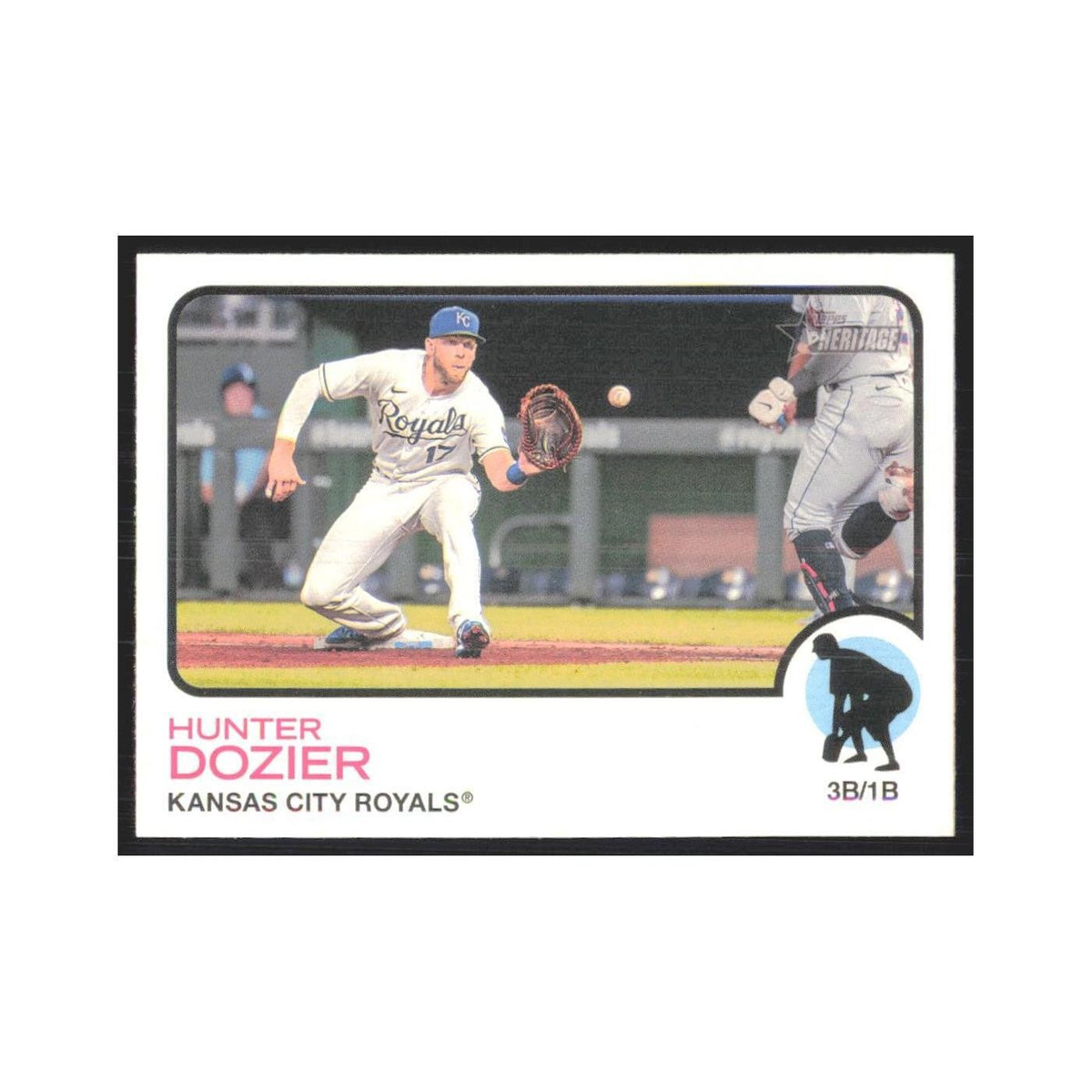 2022 Topps Heritage Hunter Dozier Royals #305