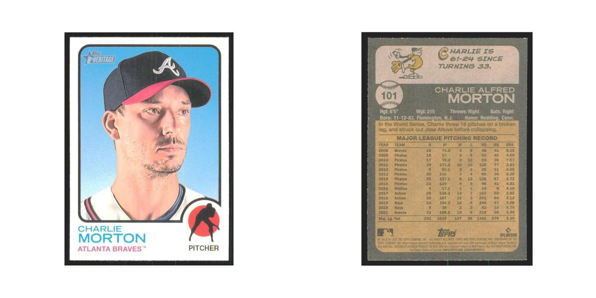 2022 Topps Heritage Charlie Morton Braves #101