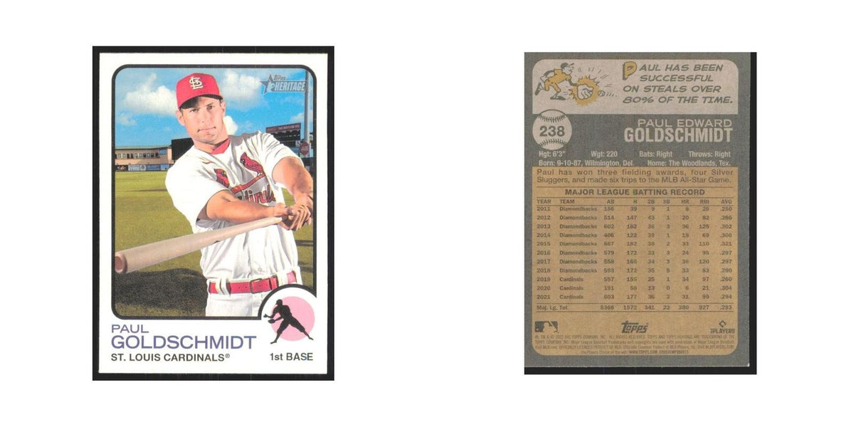 2022 Topps Heritage Paul Goldschmidt Cardinals #238