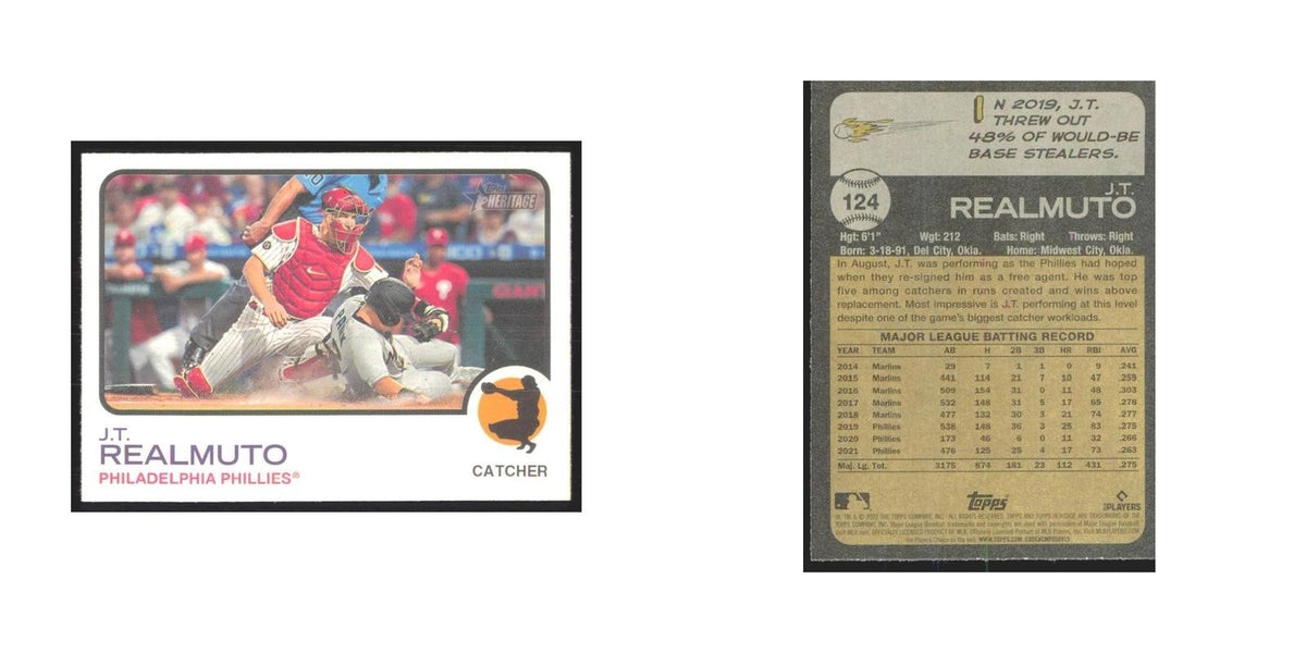 2022 Topps Heritage J.T. Realmuto Phillies #124