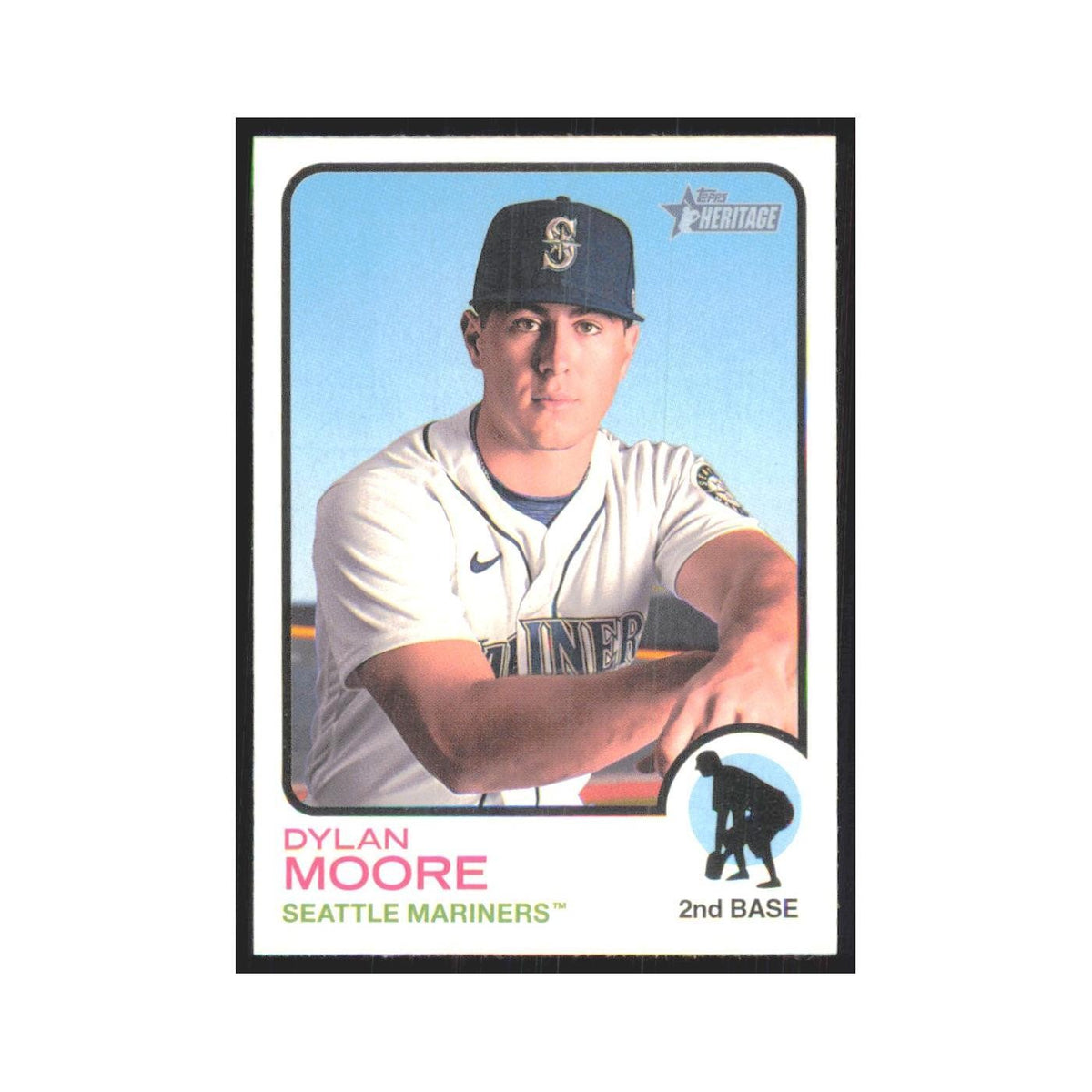 2022 Topps Heritage Dylan Moore Mariners #251