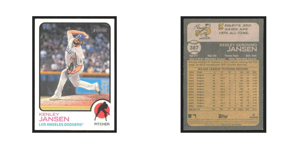 2022 Topps Heritage Kenley Jansen Dodgers #387