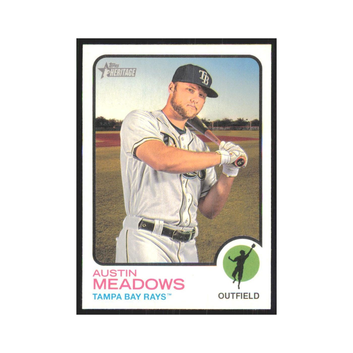 2022 Topps Heritage Austin Meadows Rays #16