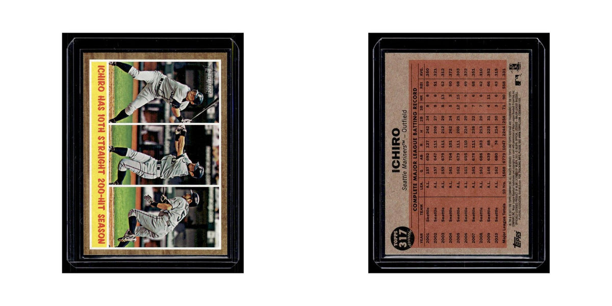 Ichiro Suzuki 2011 Topps Heritage #317 Seattle Mariners Baseball Card NM