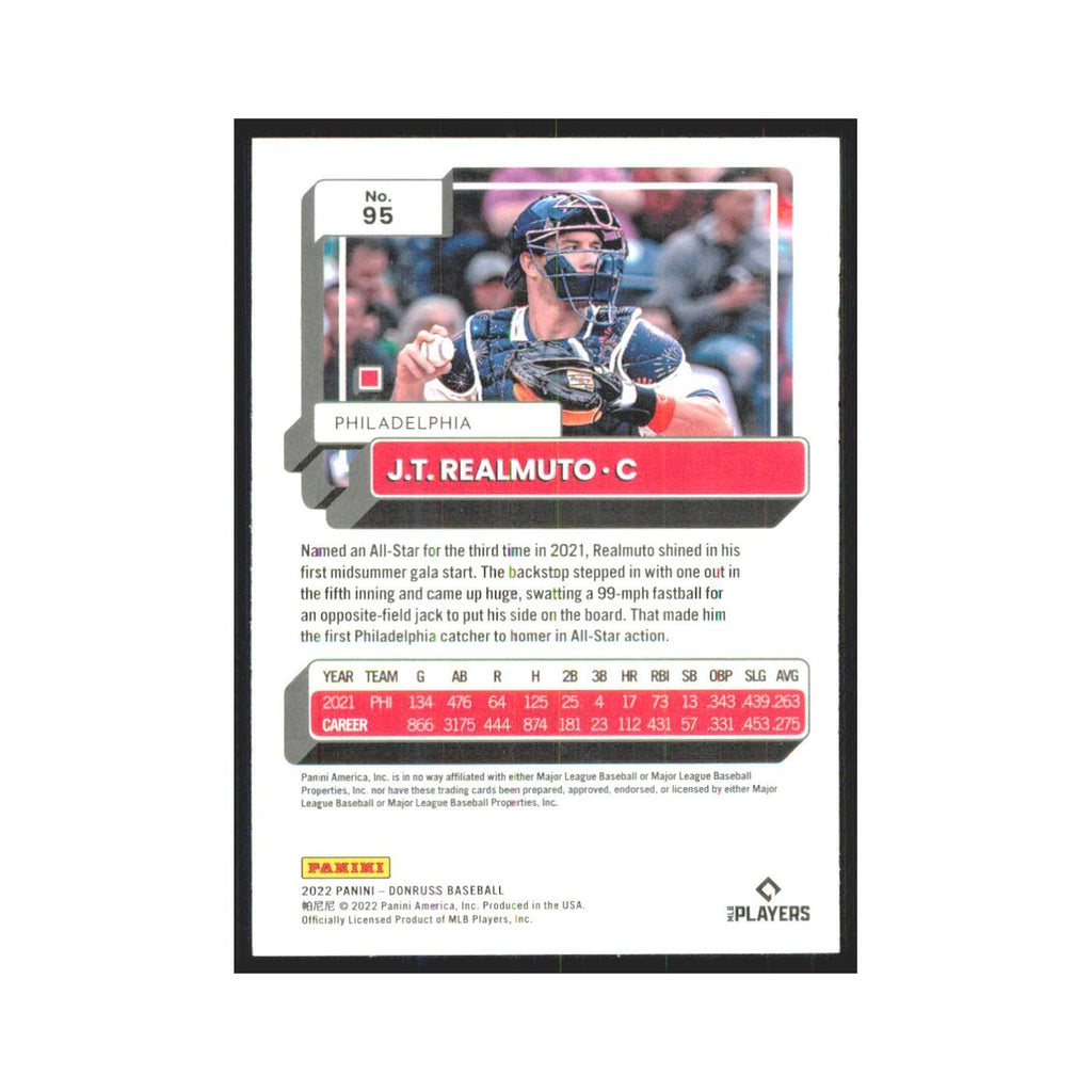 2022 Donruss Orange J.T. Realmuto Phillies #95