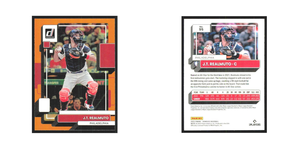 2022 Donruss Orange J.T. Realmuto Phillies #95