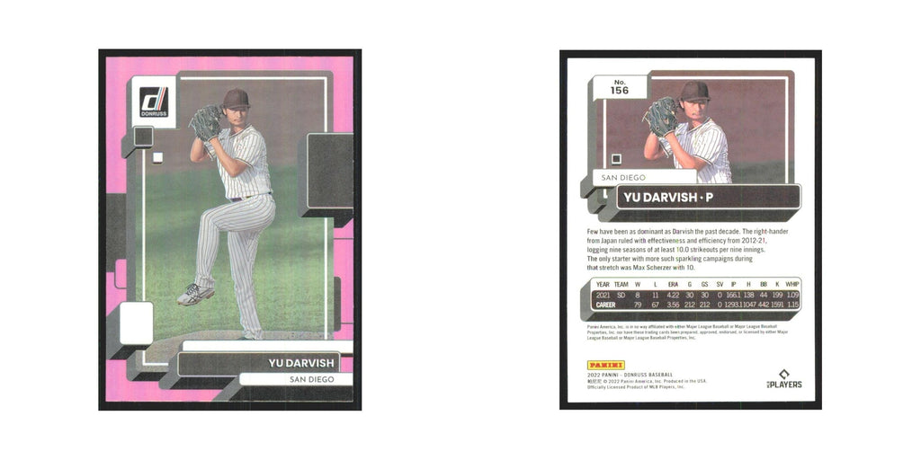 2022 Donruss Pink Yu Darvish Padres #156