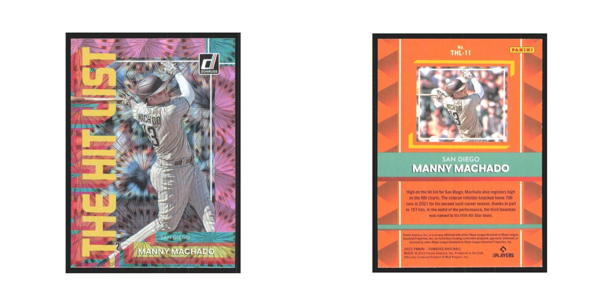 2022 Donruss Insert Manny Machado Padres #THL-11