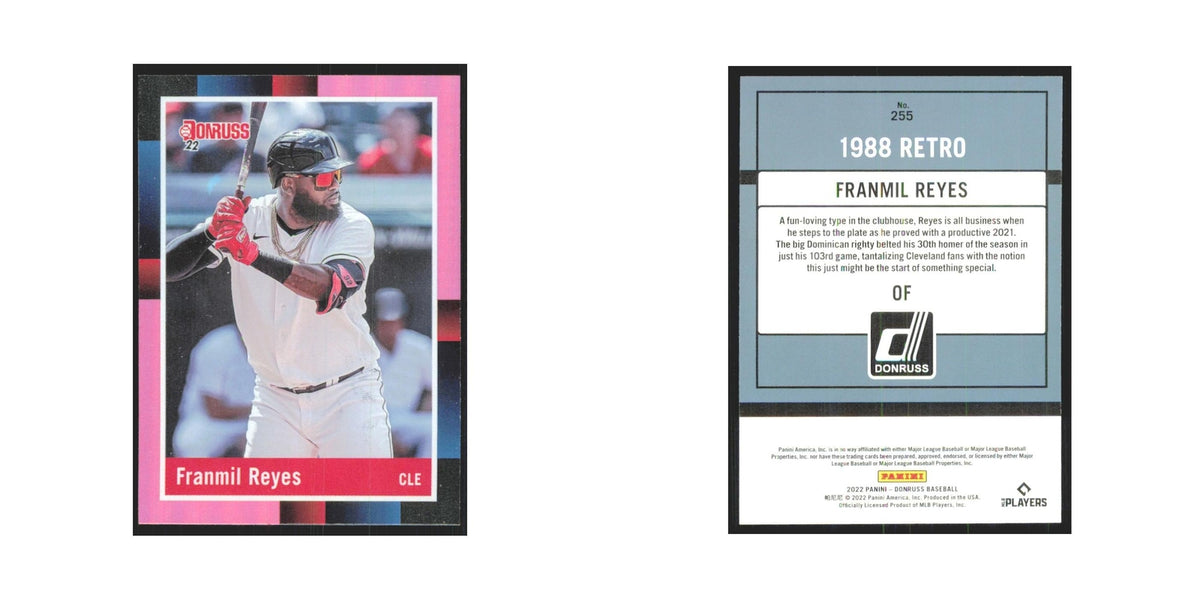 2022 Donruss Pink Franmil Reyes Guardians #255