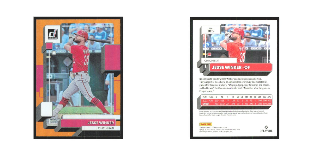 2022 Donruss Orange Jesse Winker Reds #185
