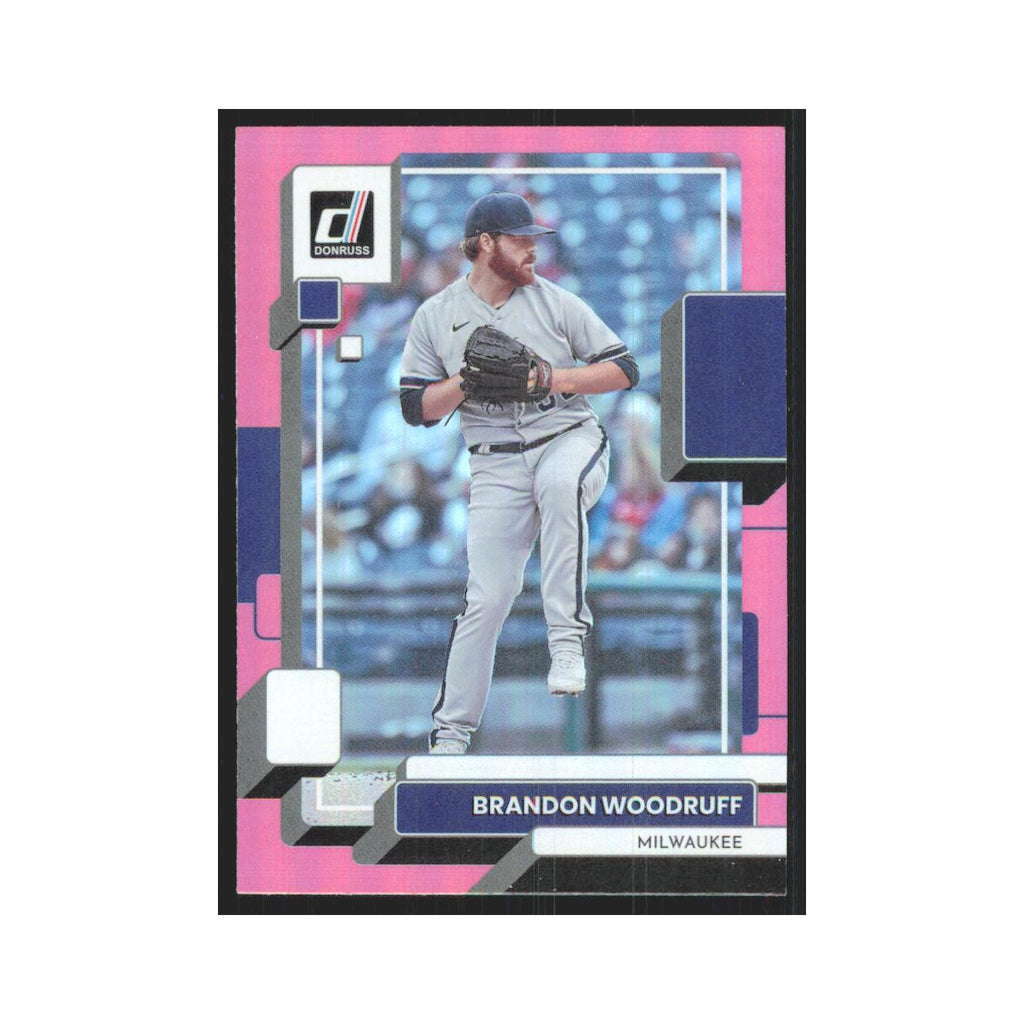 2022 Donruss Pink Brandon Woodruff Brewers #181