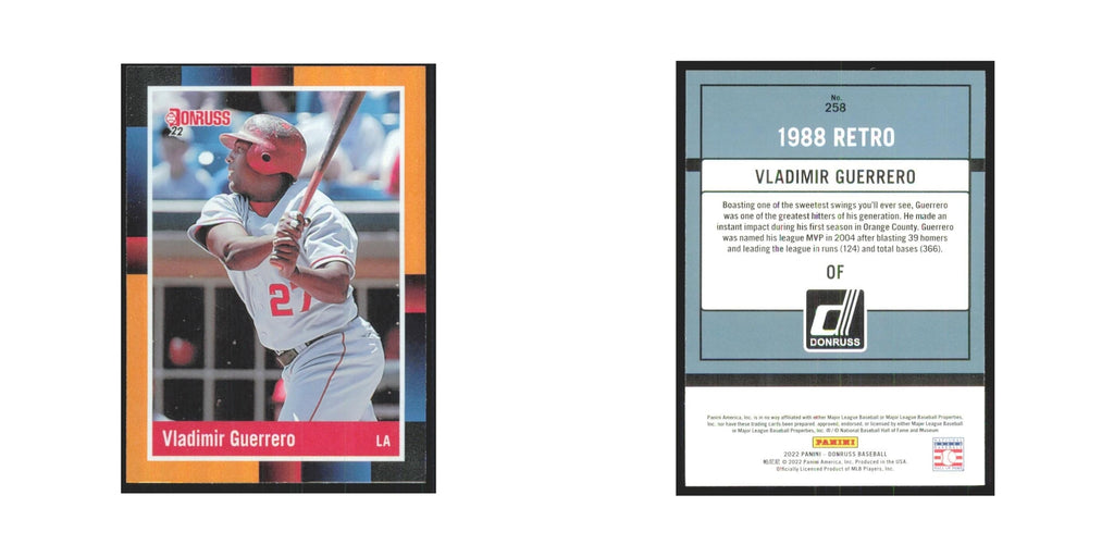 2022 Donruss Orange Vladimir Guerrero Angels #258
