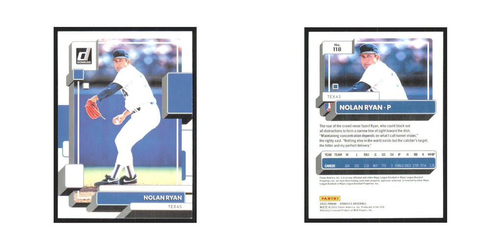 2022 Donruss Nolan Ryan Rangers #118