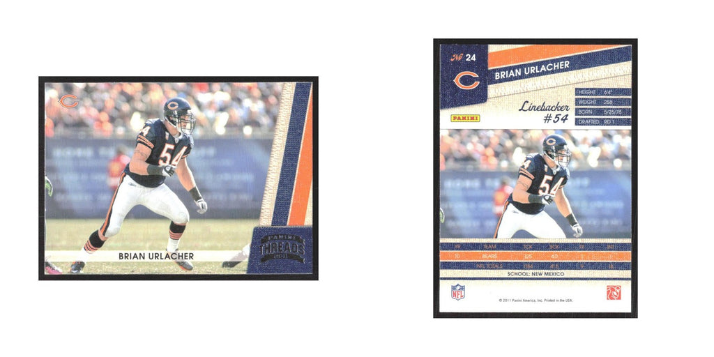 2011 Panini Threads Brian Urlacher Bears #24