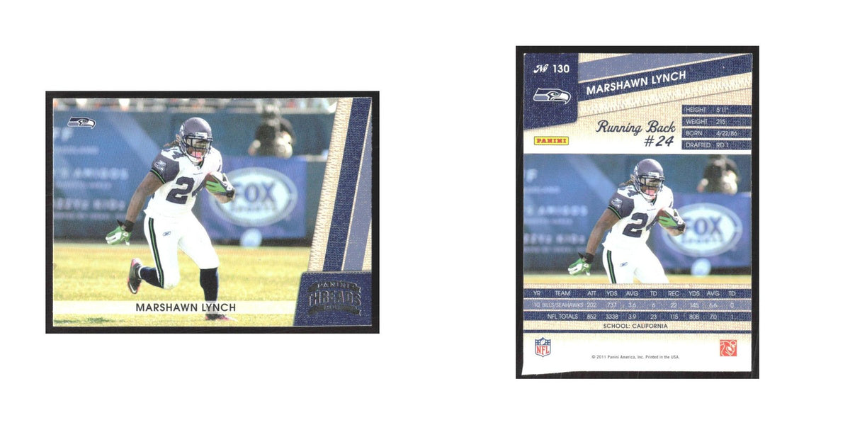 2011 Panini Threads Marshawn Lynch Seahawks #130