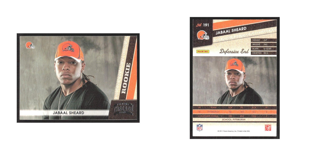 2011 Panini Threads Jabaal Sheard RC Browns #191